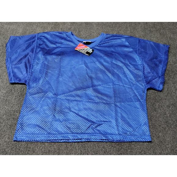 NWT Champro Sports Equiptment‎ Football Jersey Adult Medium Blue Mesh - Picture 1 of 7